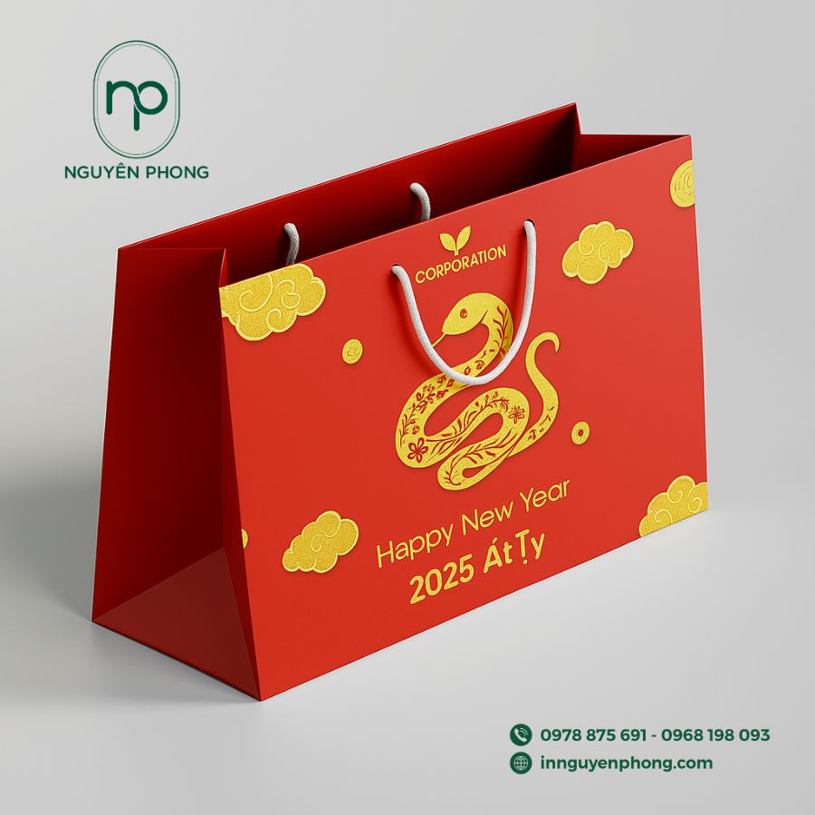 In túi giấy đựng quà tết tại TPHCM giá rẻ